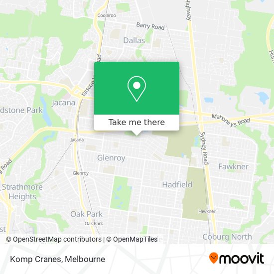 Komp Cranes map