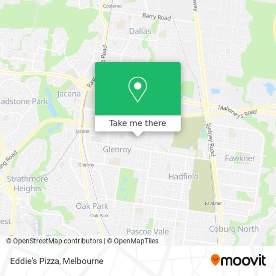 Eddie's Pizza map