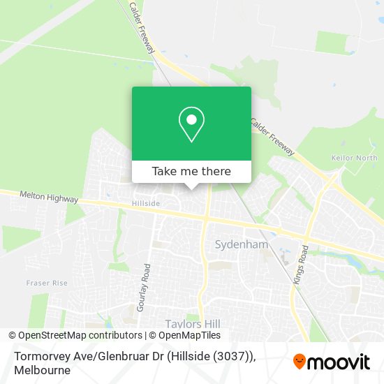 Tormorvey Ave / Glenbruar Dr (Hillside (3037)) map
