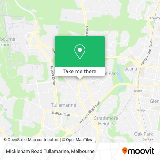 Mapa Mickleham Road Tullamarine