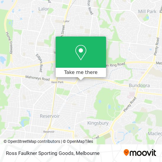 Ross Faulkner Sporting Goods map