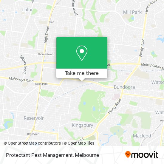 Protectant Pest Management map