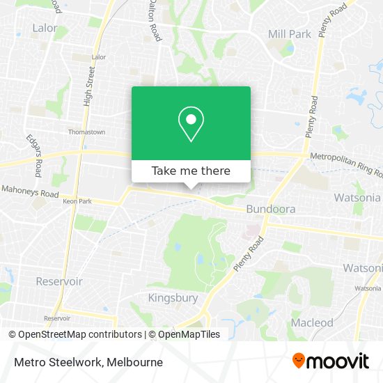 Metro Steelwork map
