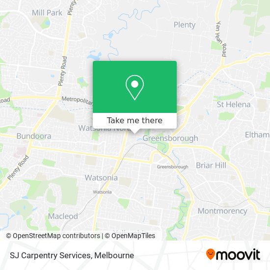 SJ Carpentry Services map