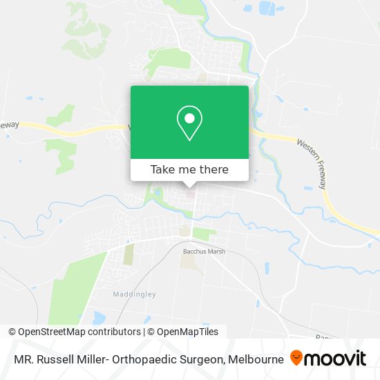 MR. Russell Miller- Orthopaedic Surgeon map