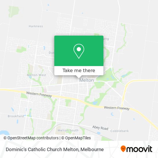 Dominic's Catholic Church Melton map