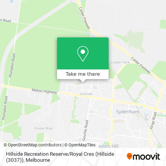 Hillside Recreation Reserve / Royal Cres (Hillside (3037)) map