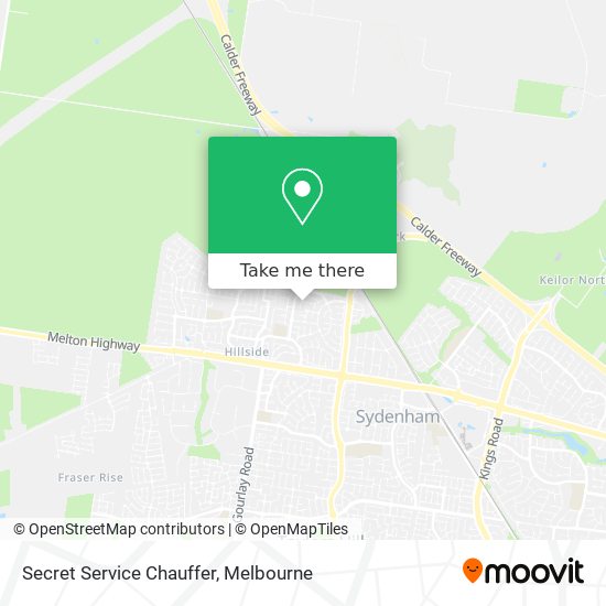 Secret Service Chauffer map