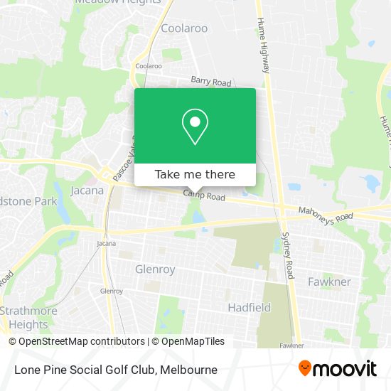 Lone Pine Social Golf Club map