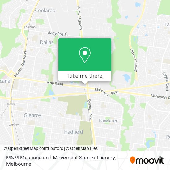 M&M Massage and Movement Sports Therapy map