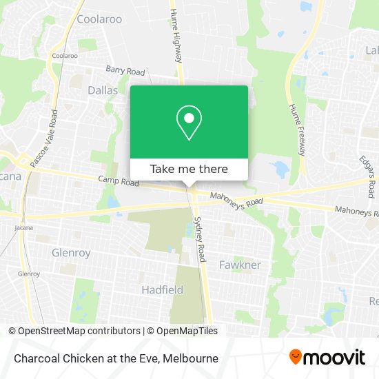 Charcoal Chicken at the Eve map