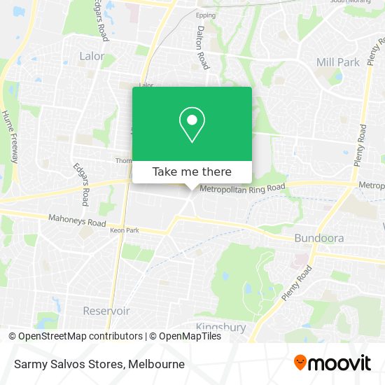 Sarmy Salvos Stores map