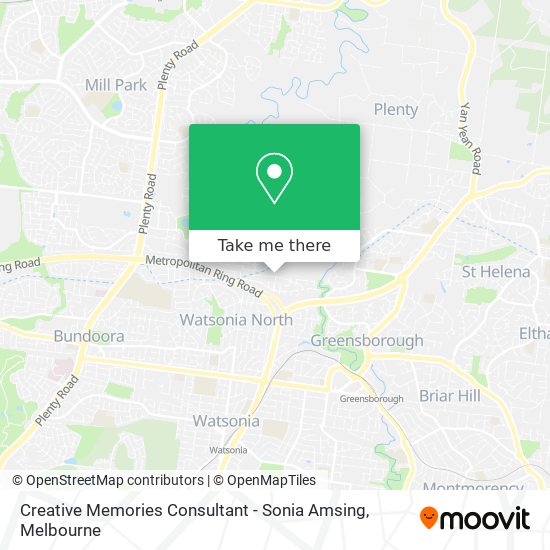 Creative Memories Consultant - Sonia Amsing map