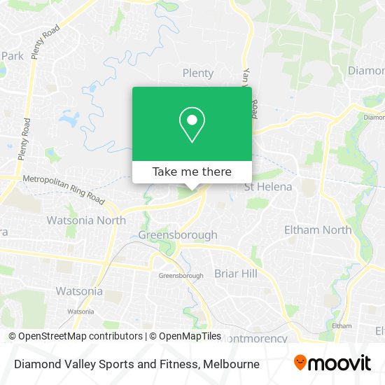 Diamond Valley Sports and Fitness map