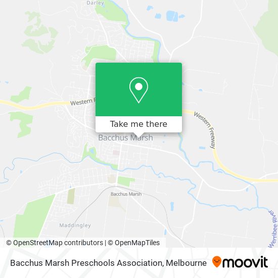 Bacchus Marsh Preschools Association map