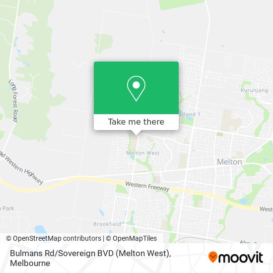 Mapa Bulmans Rd / Sovereign BVD (Melton West)