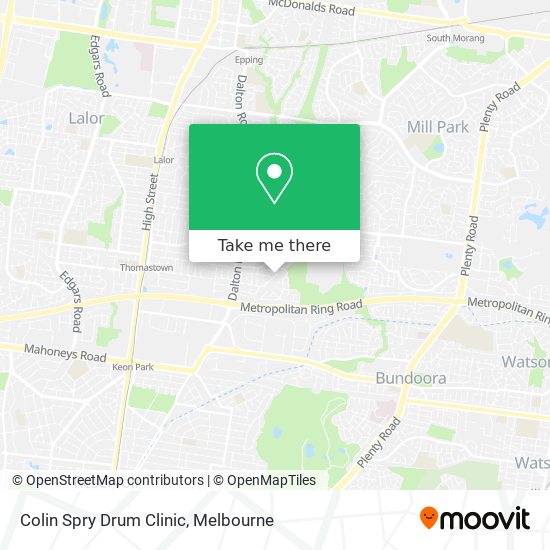 Colin Spry Drum Clinic map