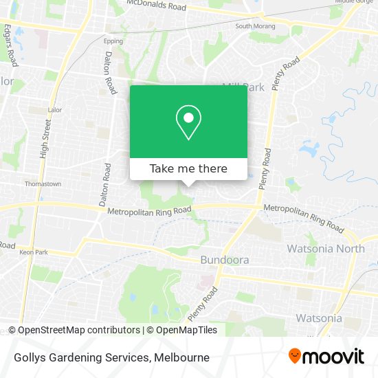 Gollys Gardening Services map