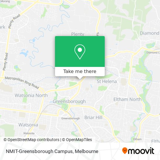 NMIT-Greensborough Campus map