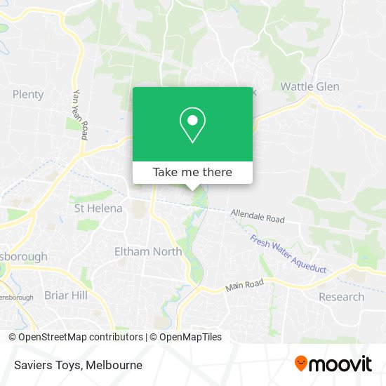 Saviers Toys map