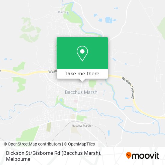 Dickson St / Gisborne Rd (Bacchus Marsh) map