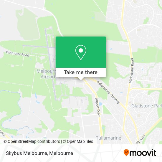 Skybus Melbourne map