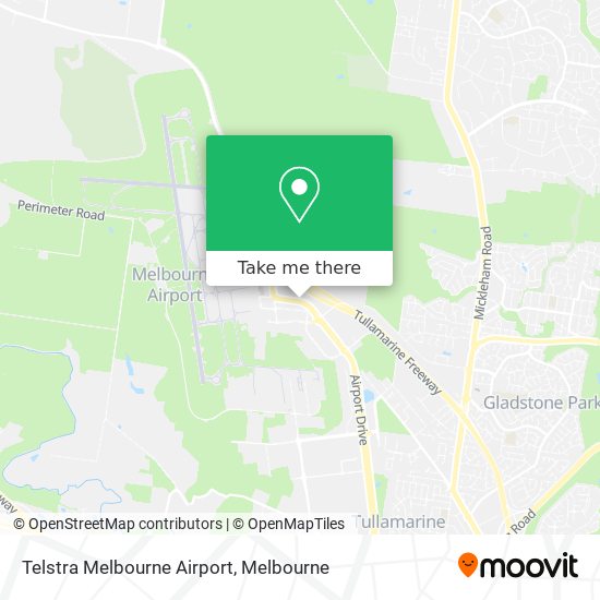 Mapa Telstra Melbourne Airport