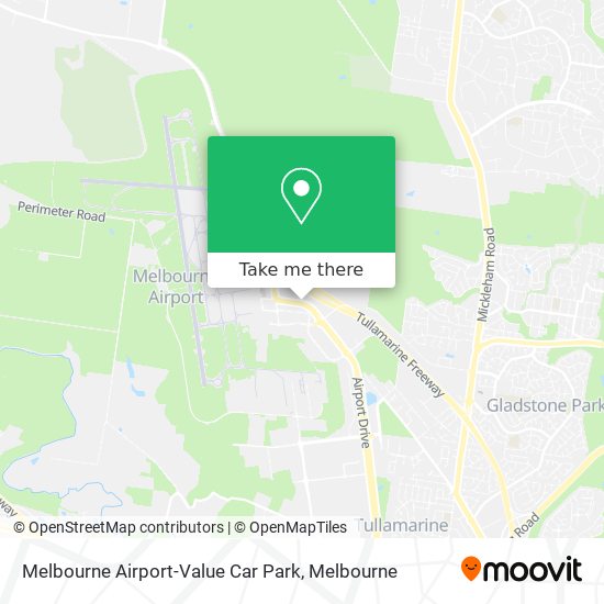 Mapa Melbourne Airport-Value Car Park