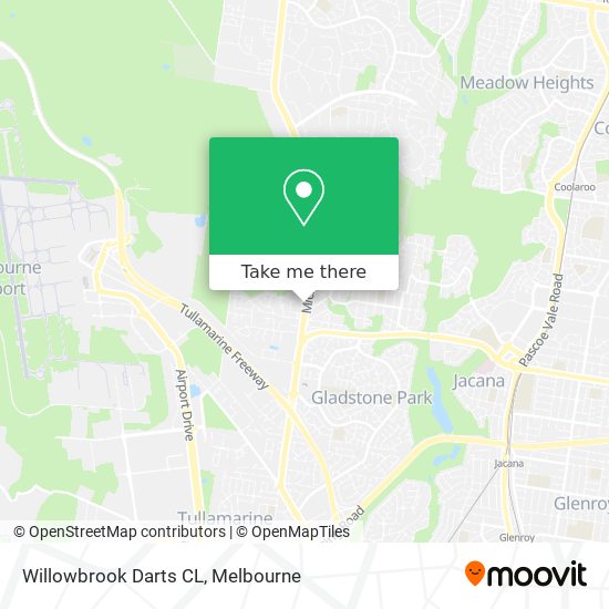 Willowbrook Darts CL map