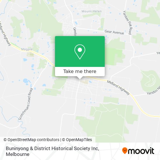 Buninyong & District Historical Society Inc map