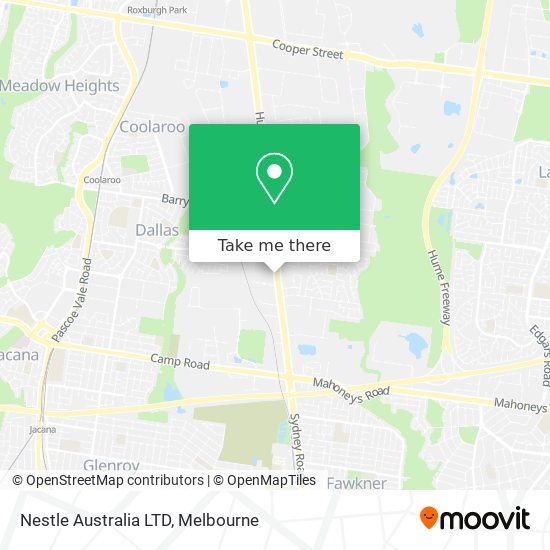 Nestle Australia LTD map