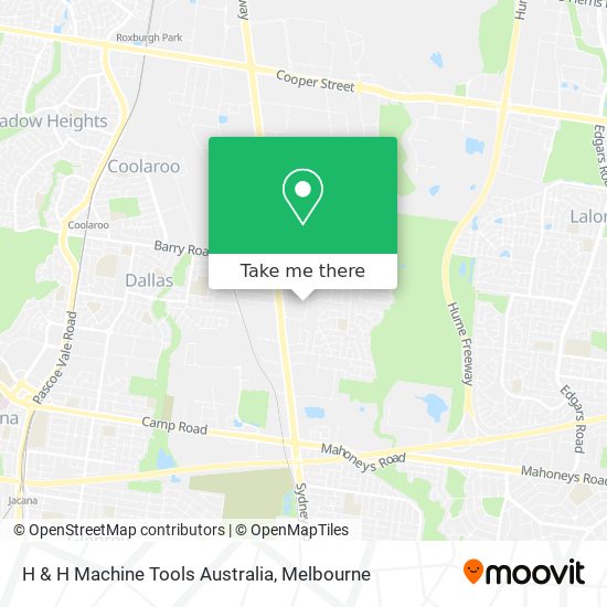 H & H Machine Tools Australia map