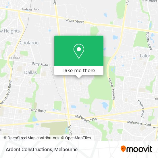 Ardent Constructions map