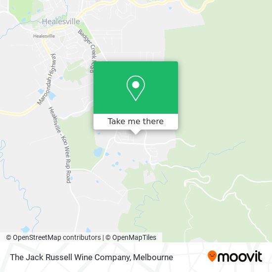 The Jack Russell Wine Company map
