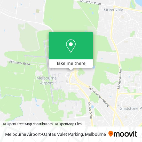 Melbourne Airport-Qantas Valet Parking map