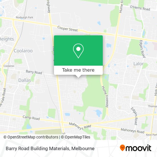 Barry Road Building Materials map