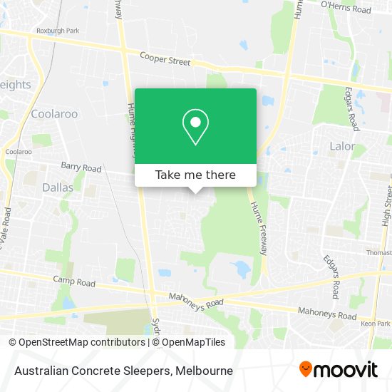 Australian Concrete Sleepers map