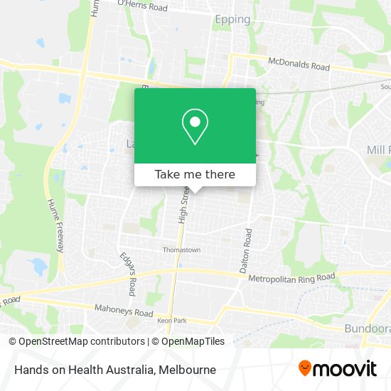 Mapa Hands on Health Australia