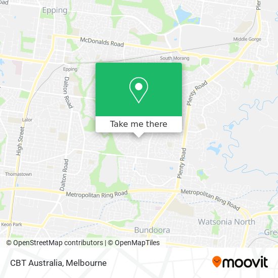 CBT Australia map