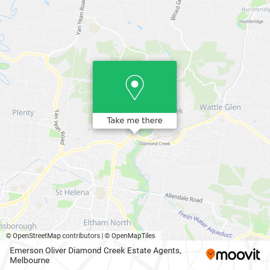 Emerson Oliver Diamond Creek Estate Agents map