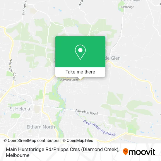 Mapa Main Hurstbridge Rd / Phipps Cres (Diamond Creek)