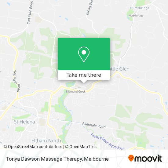Tonya Dawson Massage Therapy map