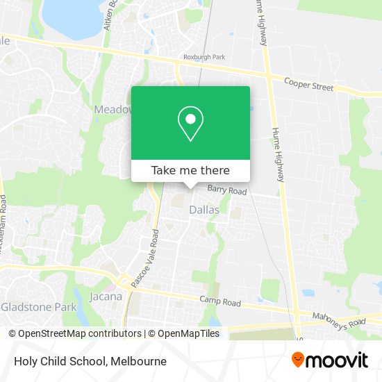 Holy Child School map