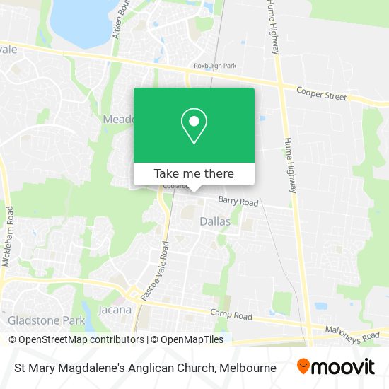 St Mary Magdalene's Anglican Church map