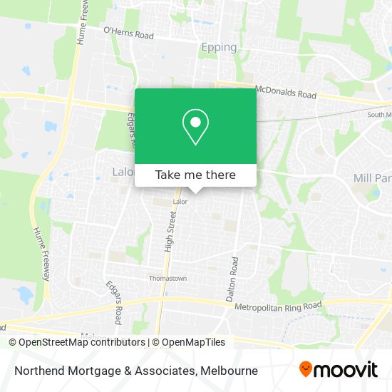 Northend Mortgage & Associates map