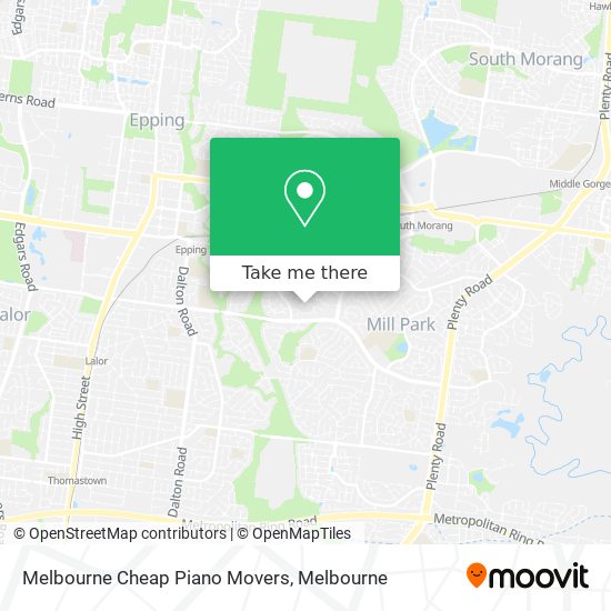 Melbourne Cheap Piano Movers map