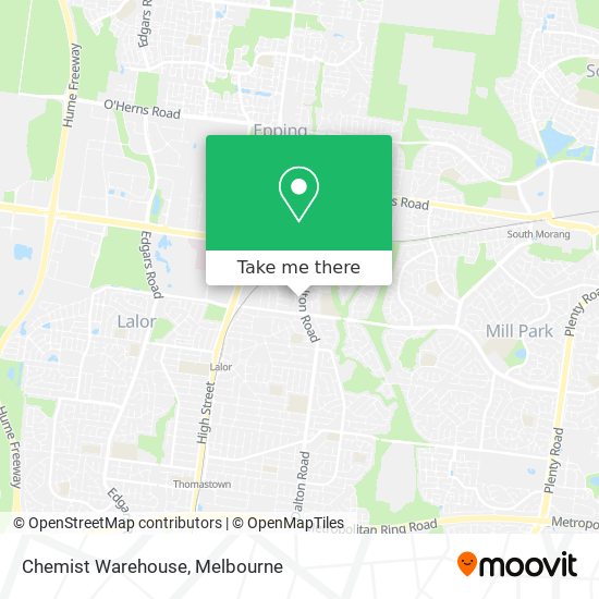 Chemist Warehouse map