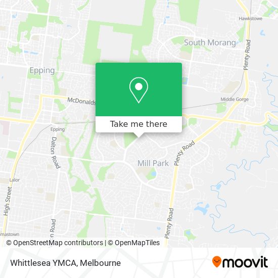 Whittlesea YMCA map