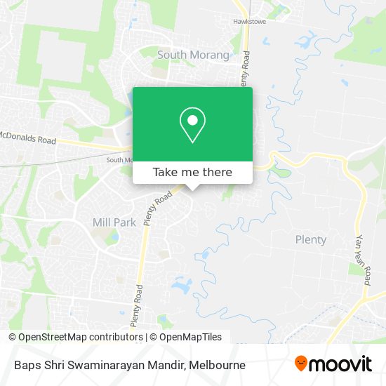 Baps Shri Swaminarayan Mandir map