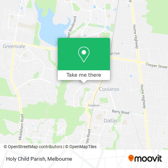 Holy Child Parish map